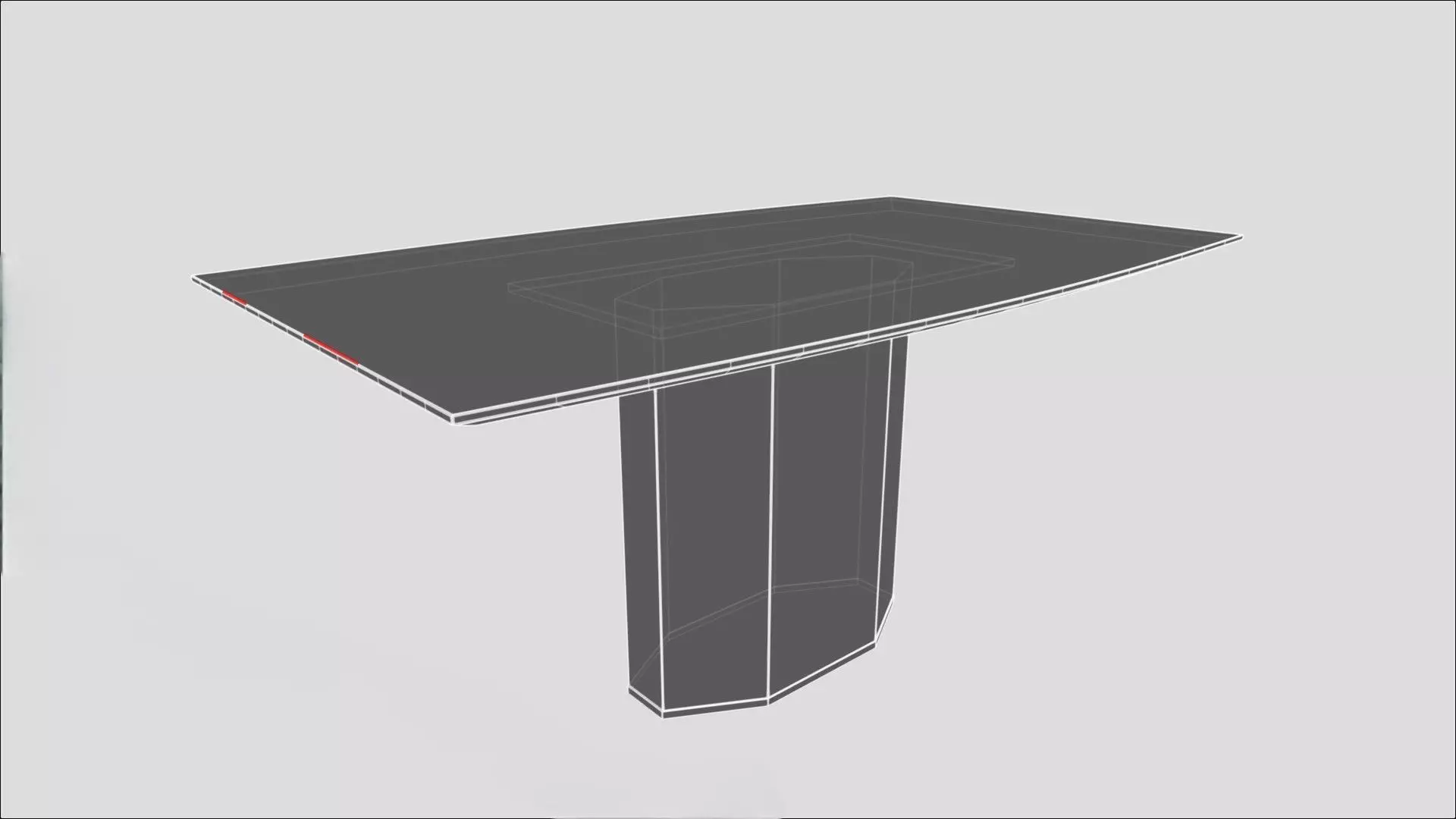 Marble Dining Table 3D model_6