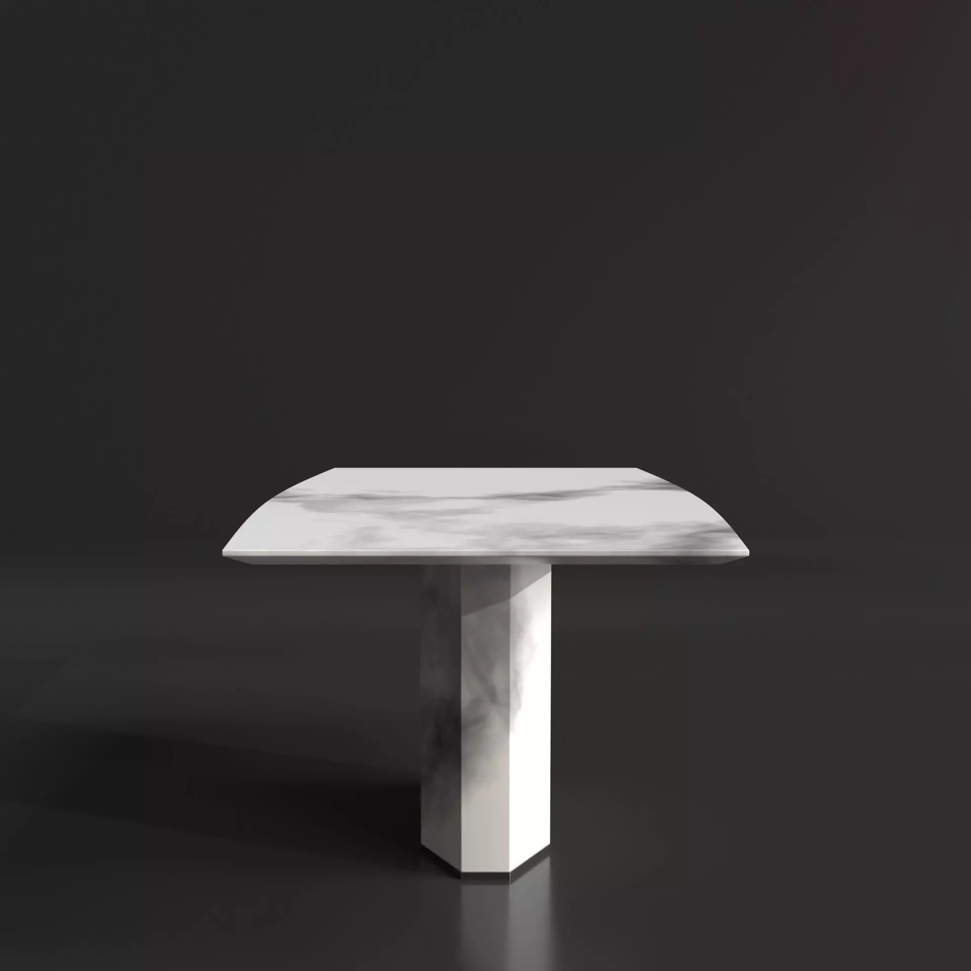 Marble Dining Table 3D model_2