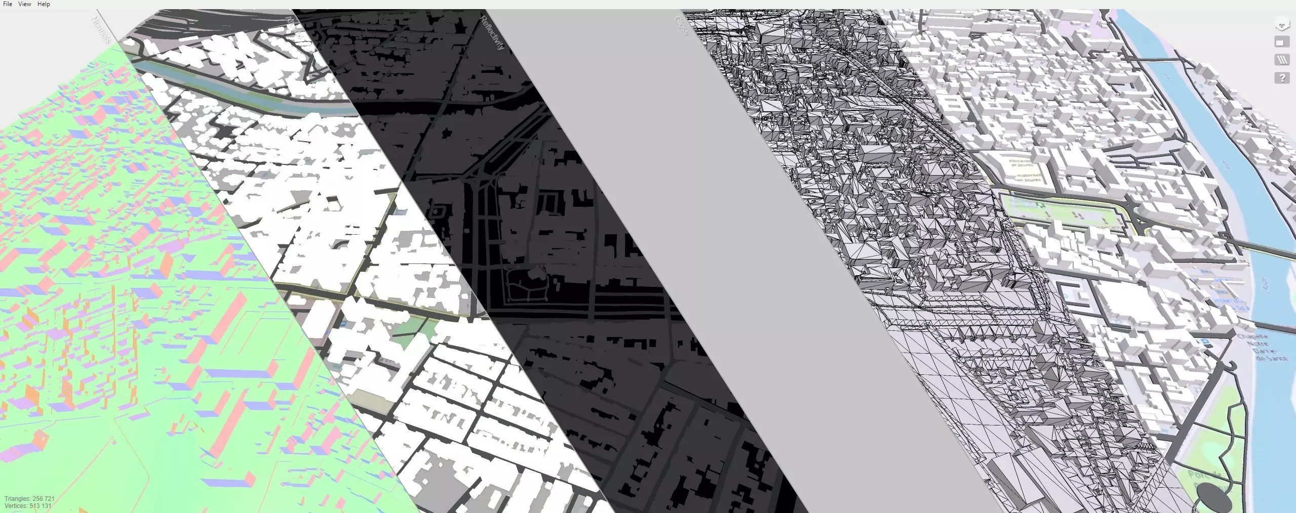 Cityscape Carcassonne France 3D model_11