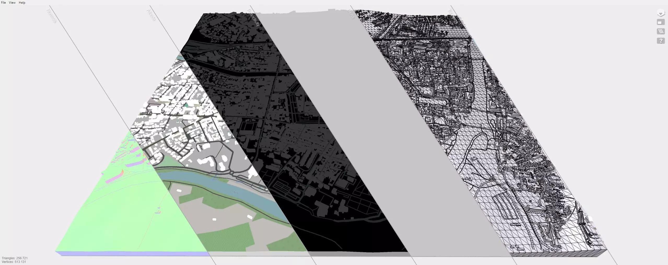 Cityscape Carcassonne France 3D model_13