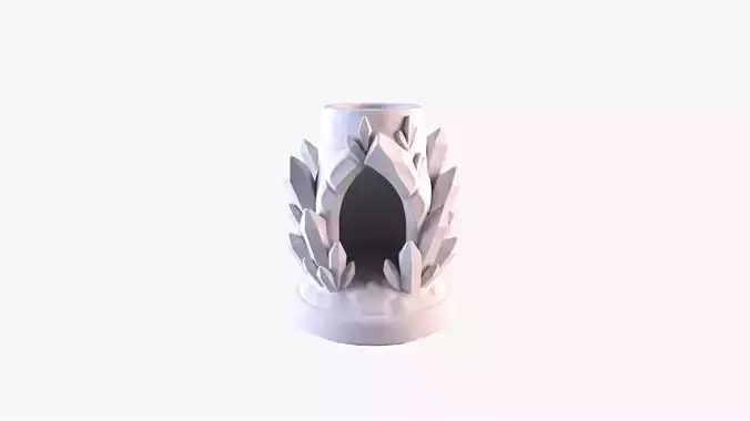 Crystal Cave Pen Holder Gemstone Lair Desk Organizer STL File 3D 3D print model