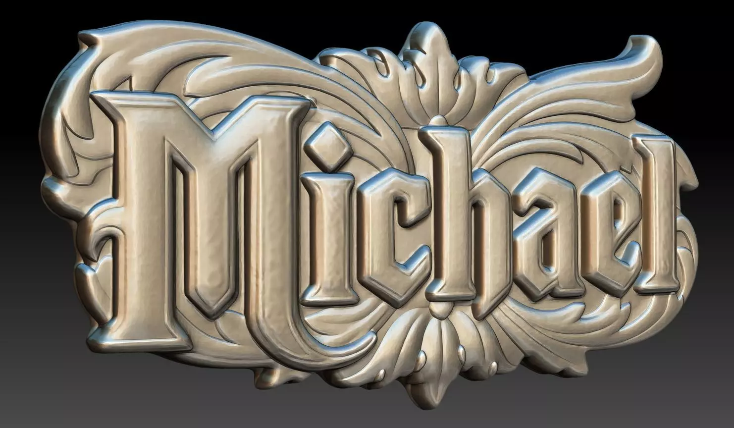 Bas-relief Michael - 250729 3D print model_2