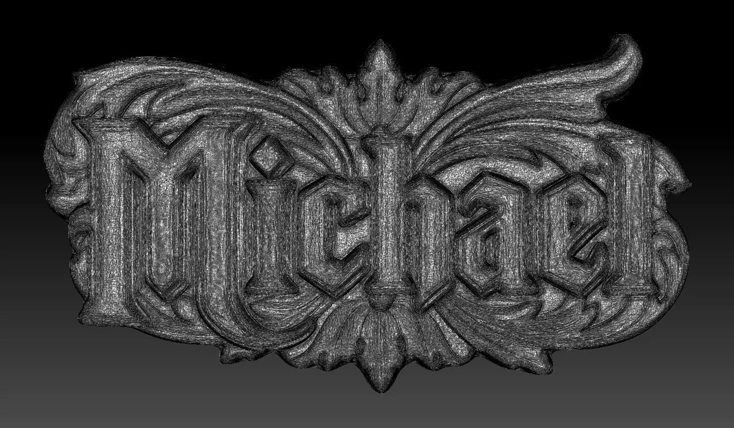 Bas-relief Michael - 250729 3D print model_6