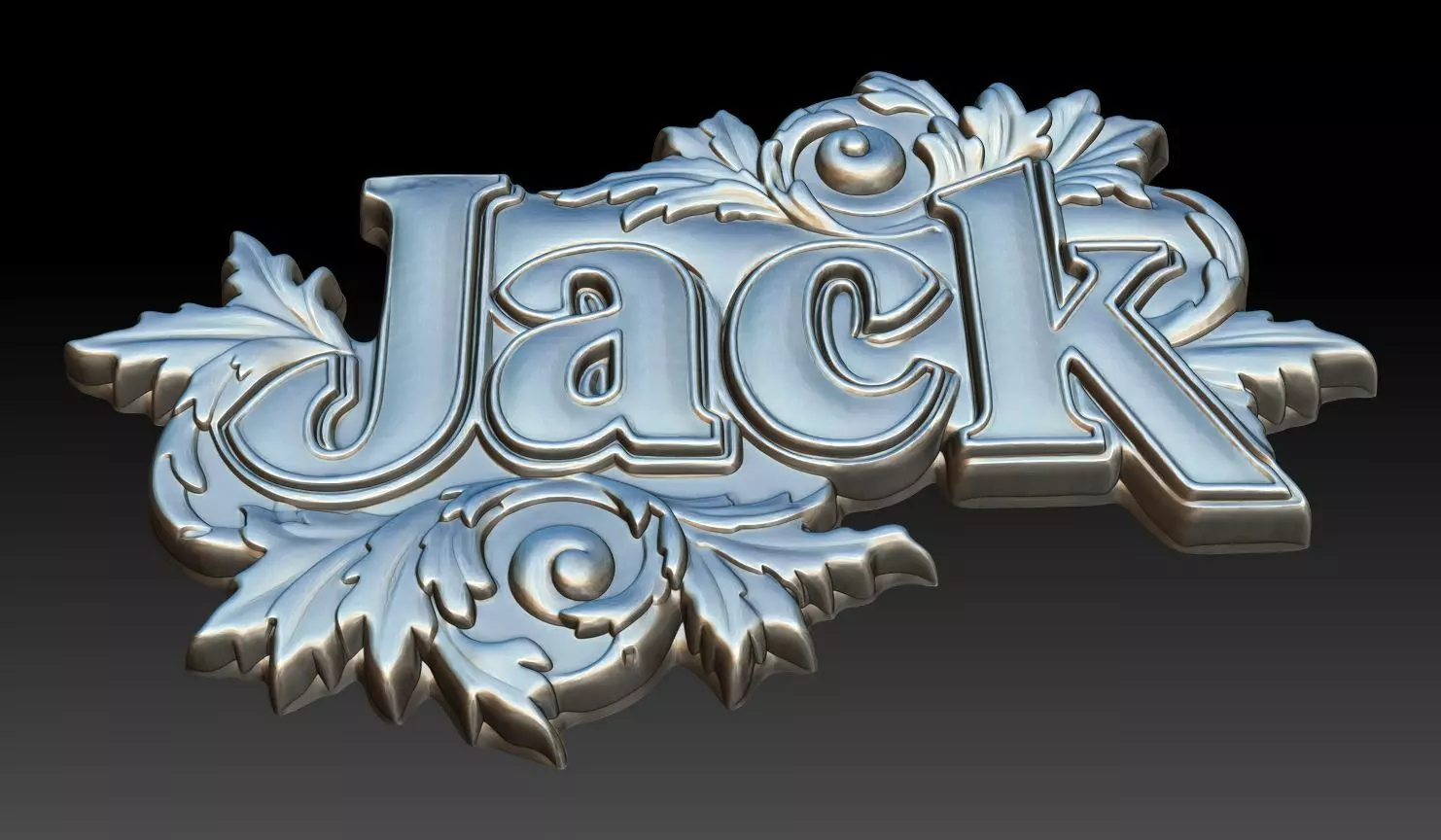 Bas-relief Jack - 250729 3D print model_4