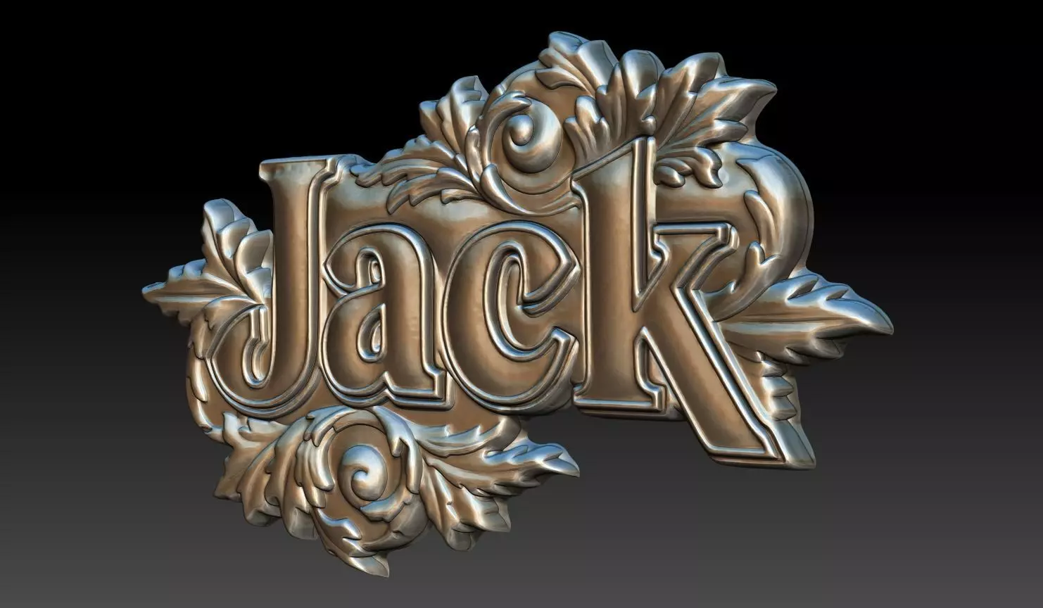 Bas-relief Jack - 250729 3D print model_1