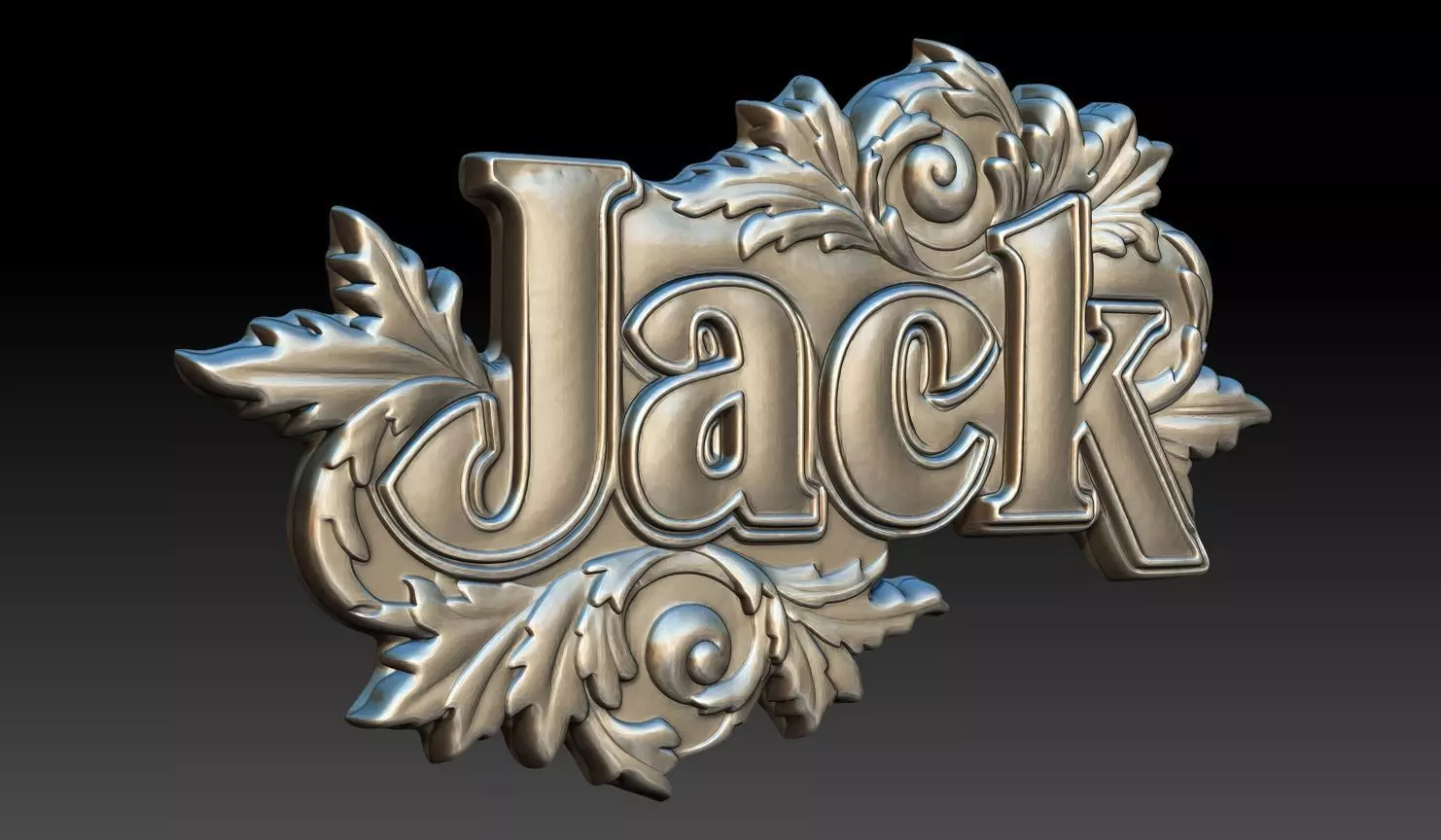 Bas-relief Jack - 250729 3D print model_2