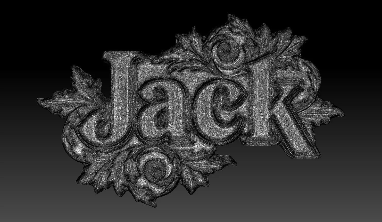 Bas-relief Jack - 250729 3D print model_9