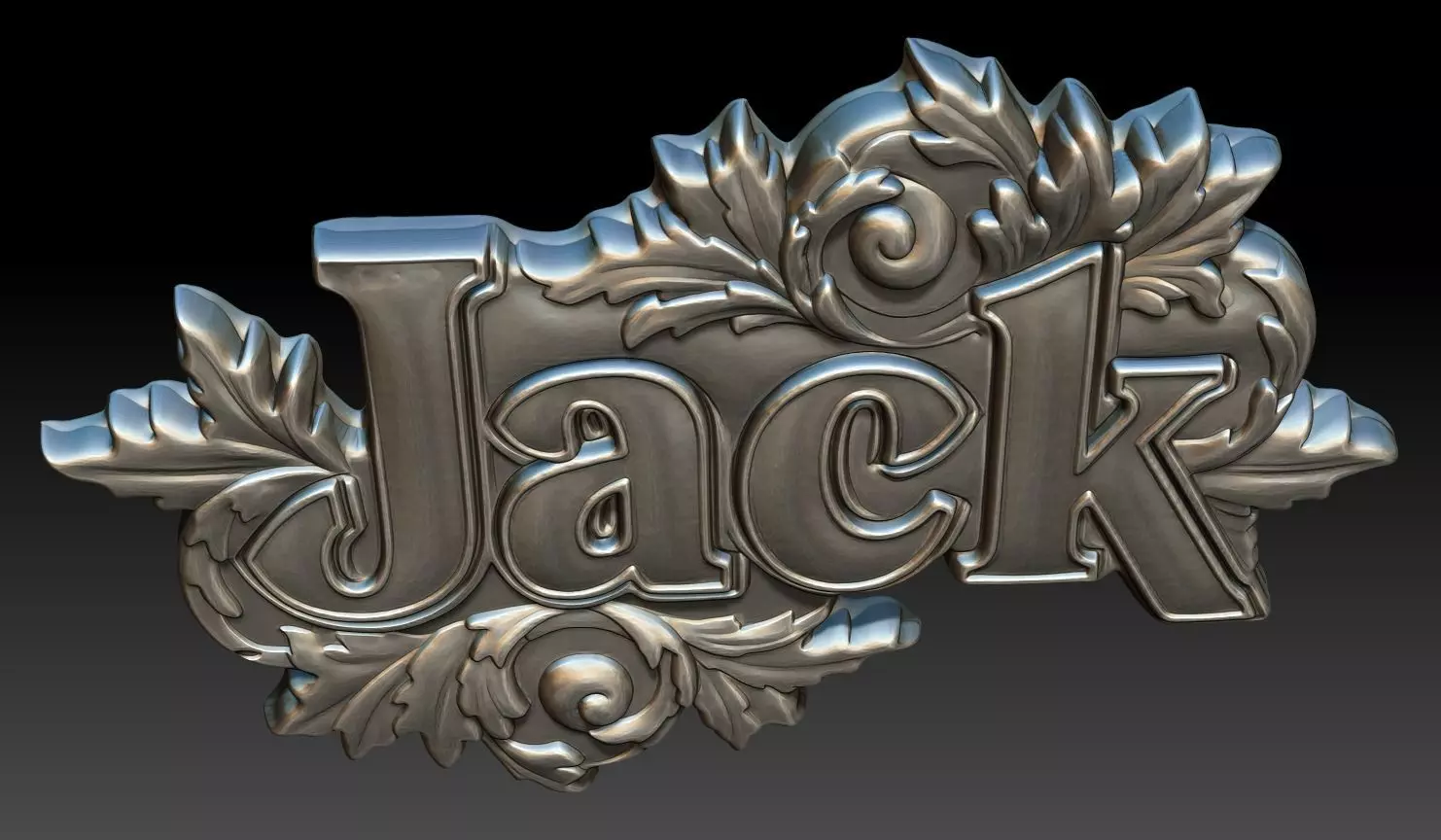 Bas-relief Jack - 250729 3D print model_3