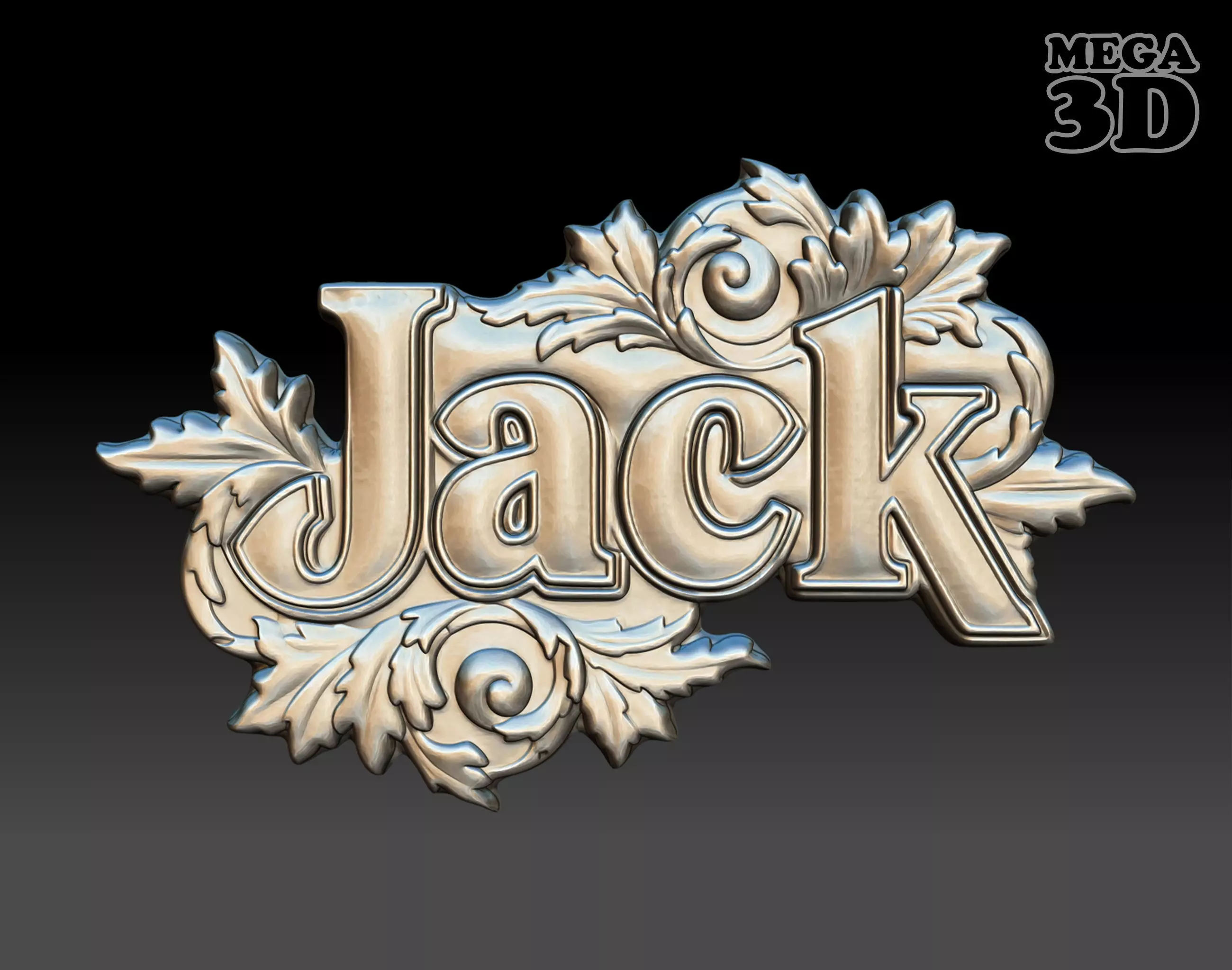 Bas-relief Jack - 250729 3D print model_0