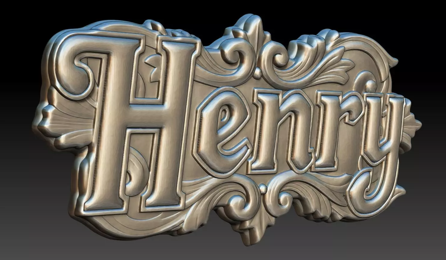Bas-relief Henry - 250729 3D print model_4