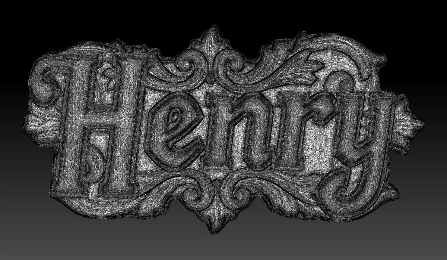 Bas-relief Henry - 250729 3D print model_11
