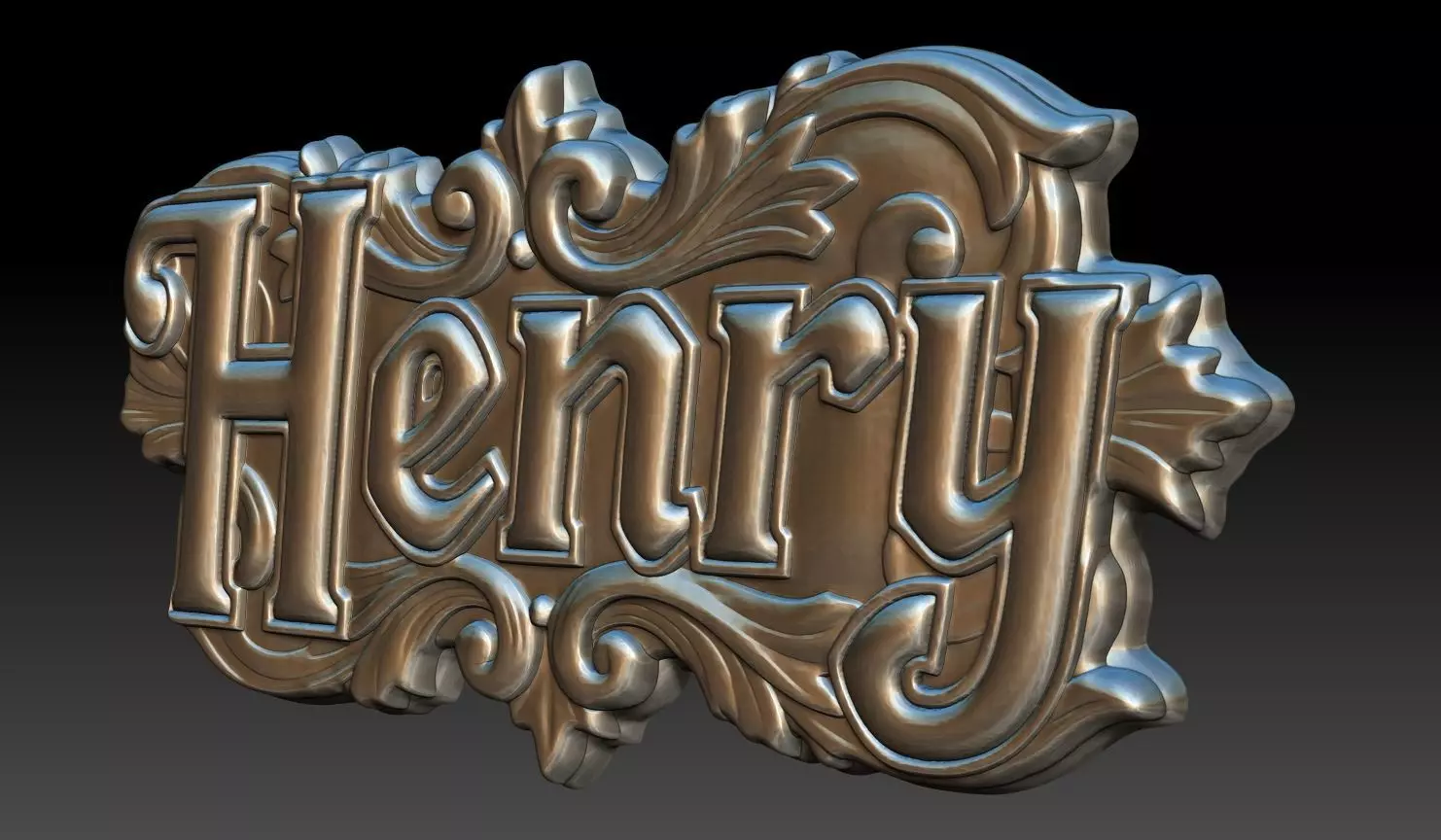 Bas-relief Henry - 250729 3D print model_1