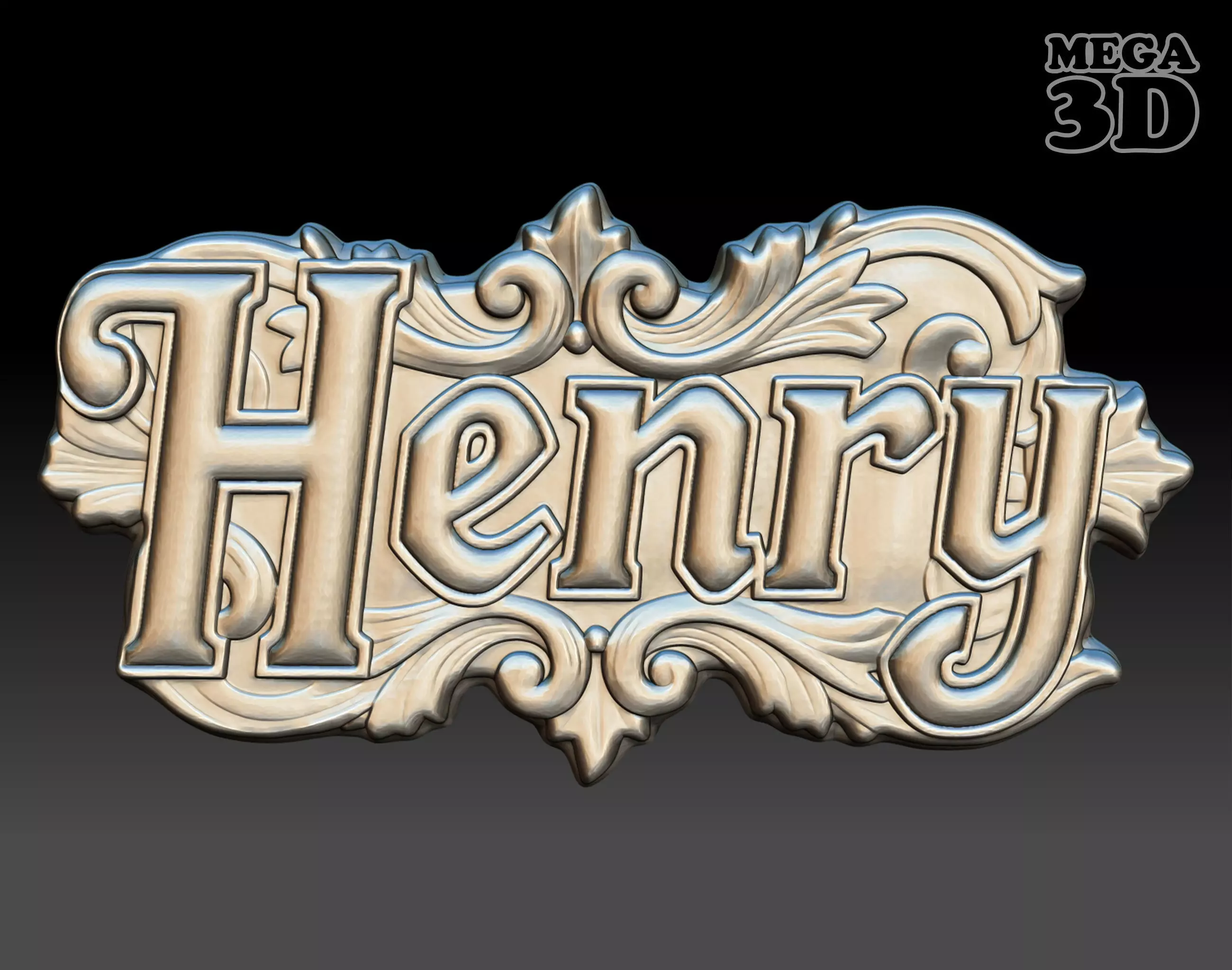 Bas-relief Henry - 250729 3D print model_0