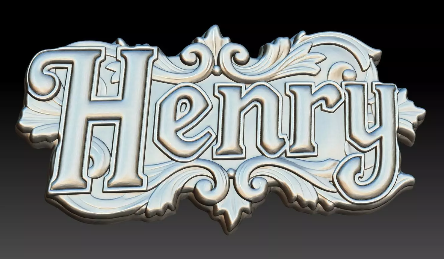 Bas-relief Henry - 250729 3D print model_8