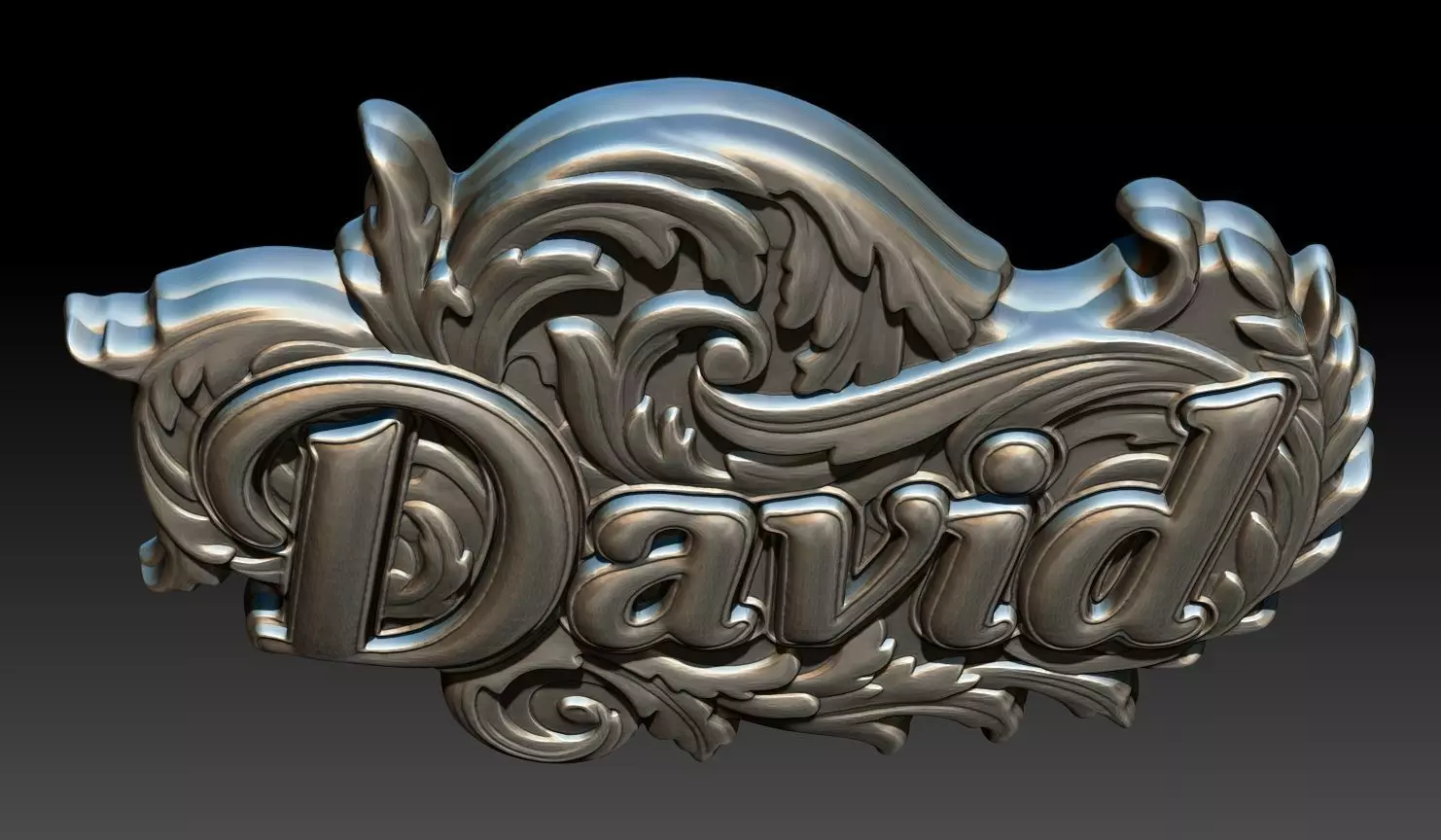 Bas-relief David - 250729 3D print model_6