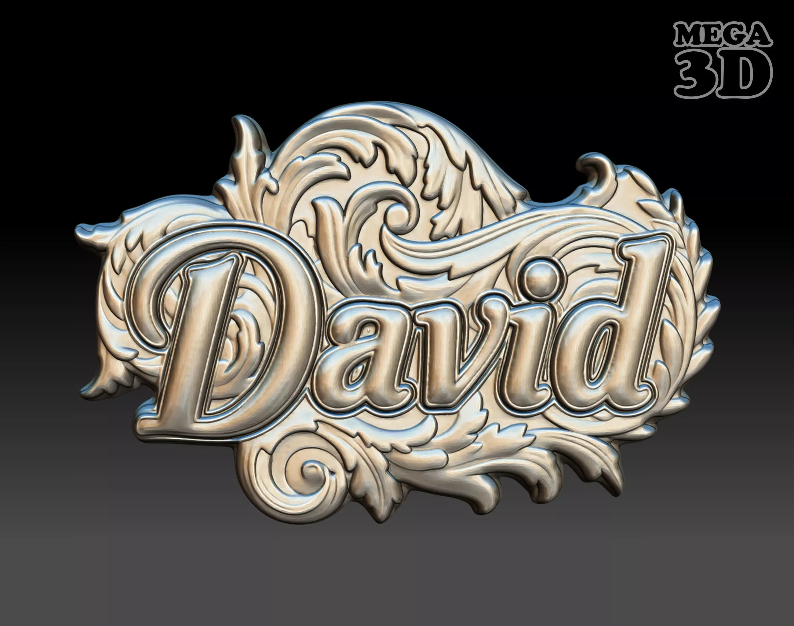 Bas-relief David - 250729 3D print model_0