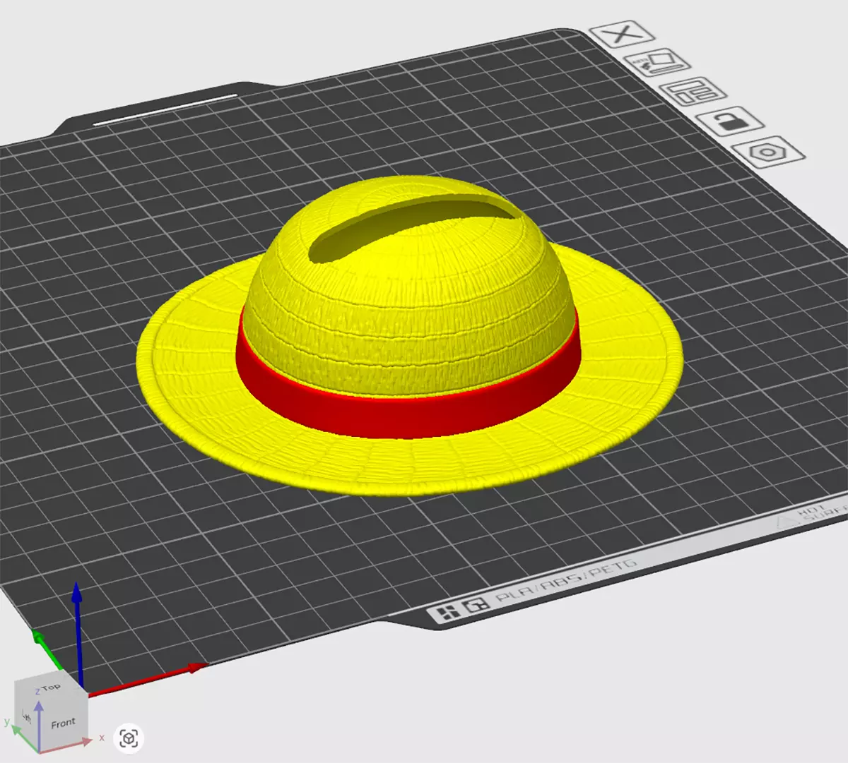 Labubu Accessories - Luffy Hat - costume for Halloween 3D print model_8