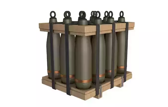 Military Artillery Shells 155mm  3D model