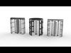 Turnstile gate 3D model_1