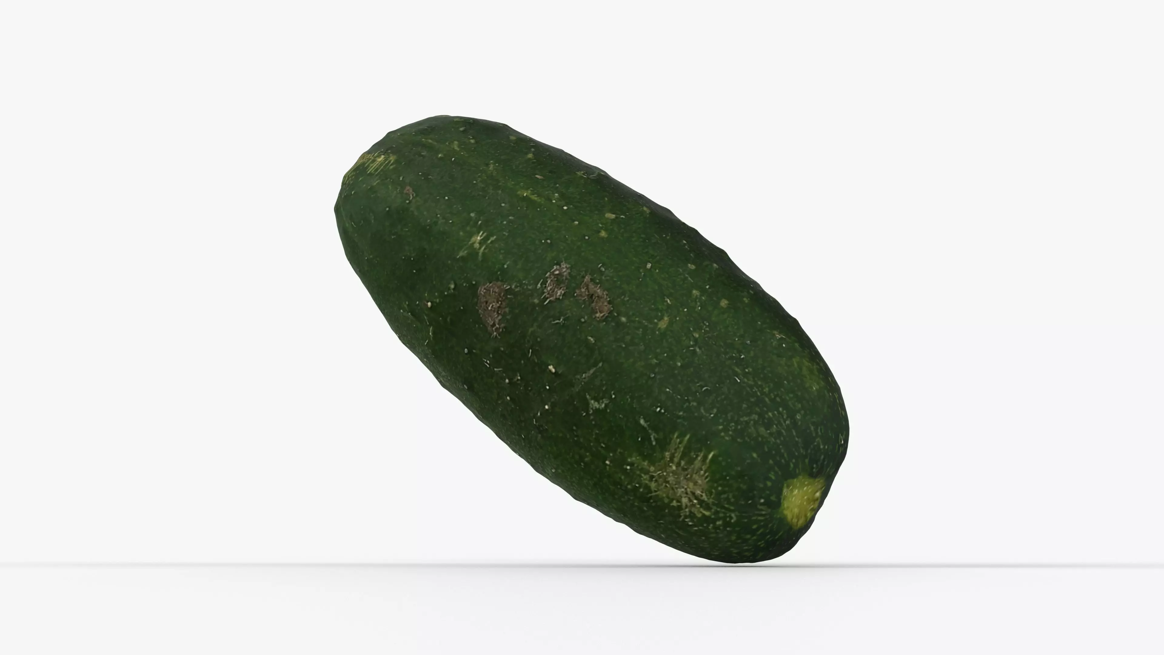 Photorealistic 3D scan of cucumber - Fresh Whole Vegetable Low-poly 3D model_13