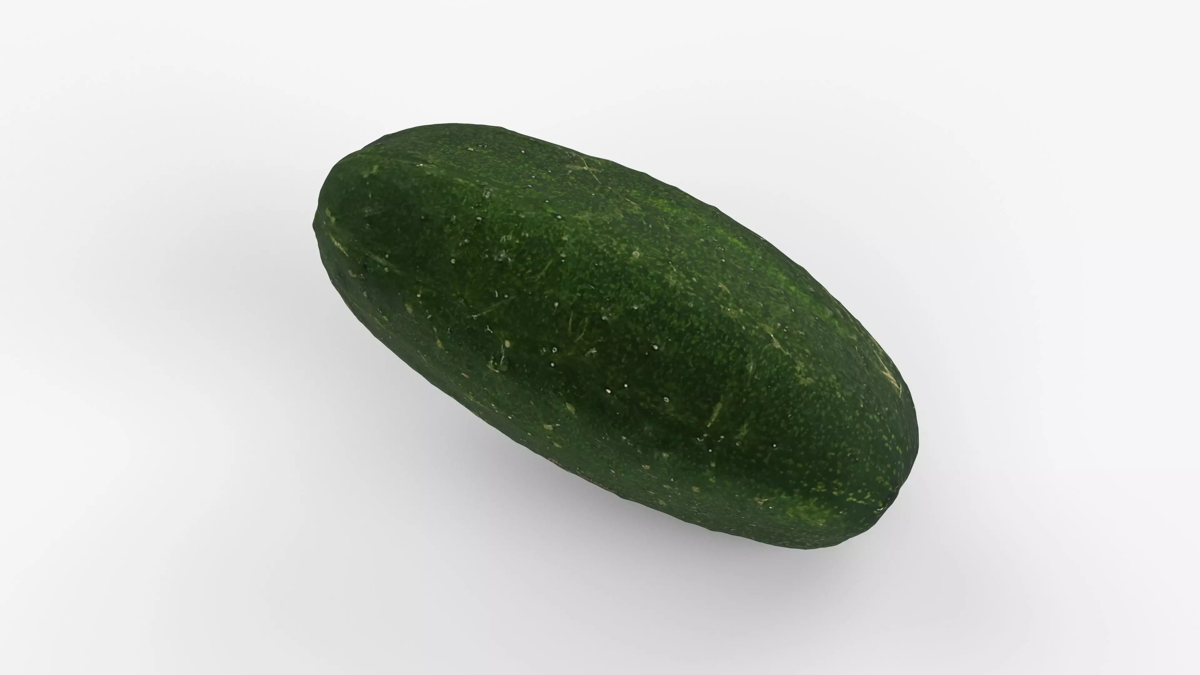 Photorealistic 3D scan of cucumber - Fresh Whole Vegetable Low-poly 3D model_9