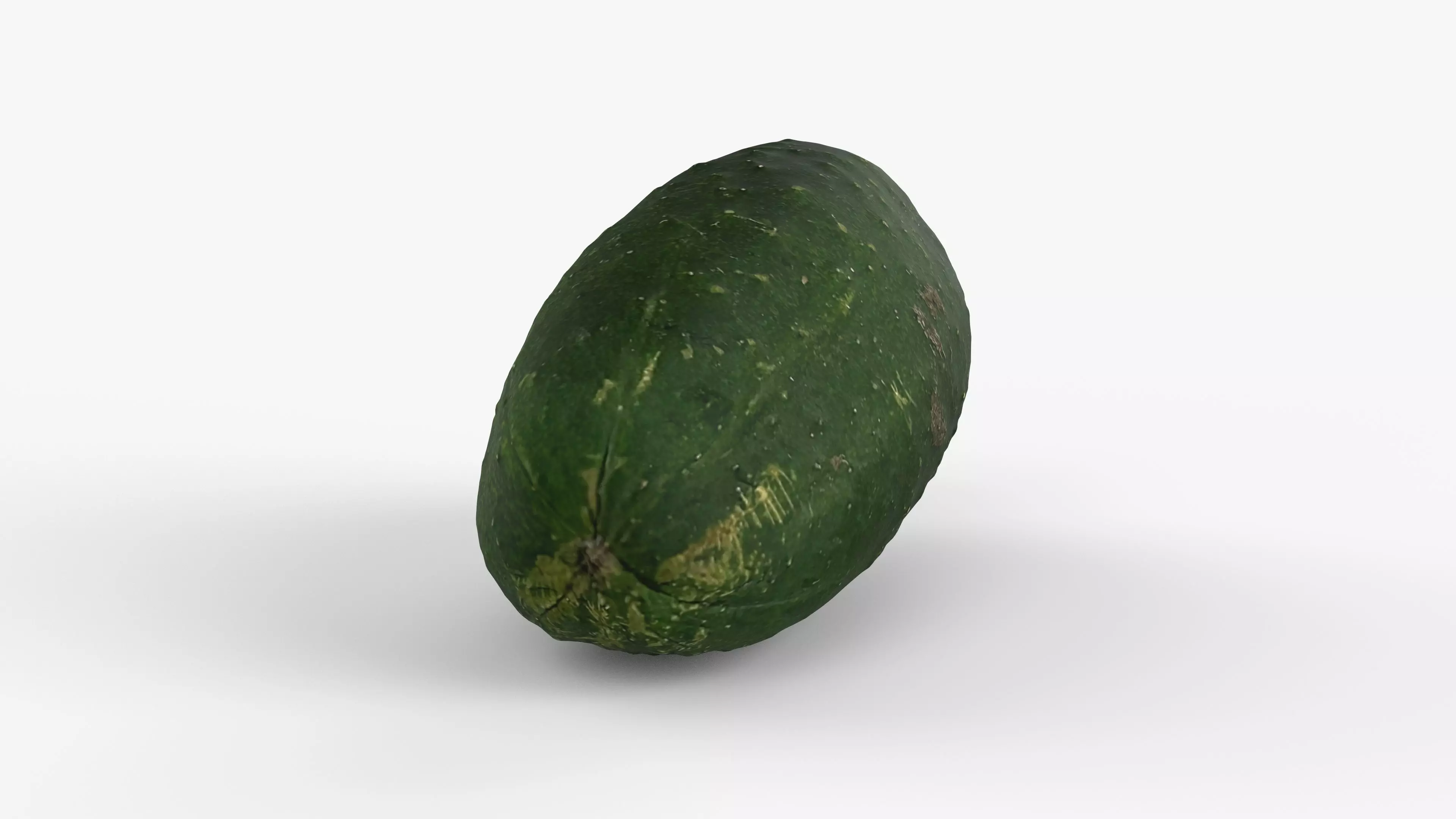 Photorealistic 3D scan of cucumber - Fresh Whole Vegetable Low-poly 3D model_14