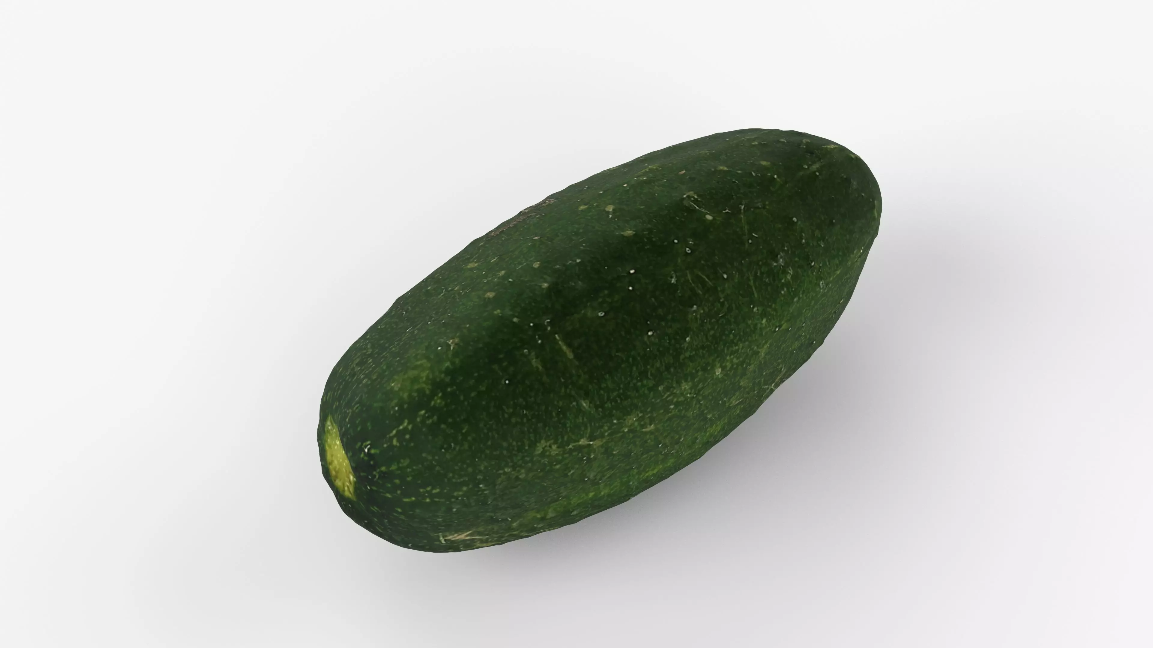 Photorealistic 3D scan of cucumber - Fresh Whole Vegetable Low-poly 3D model_1