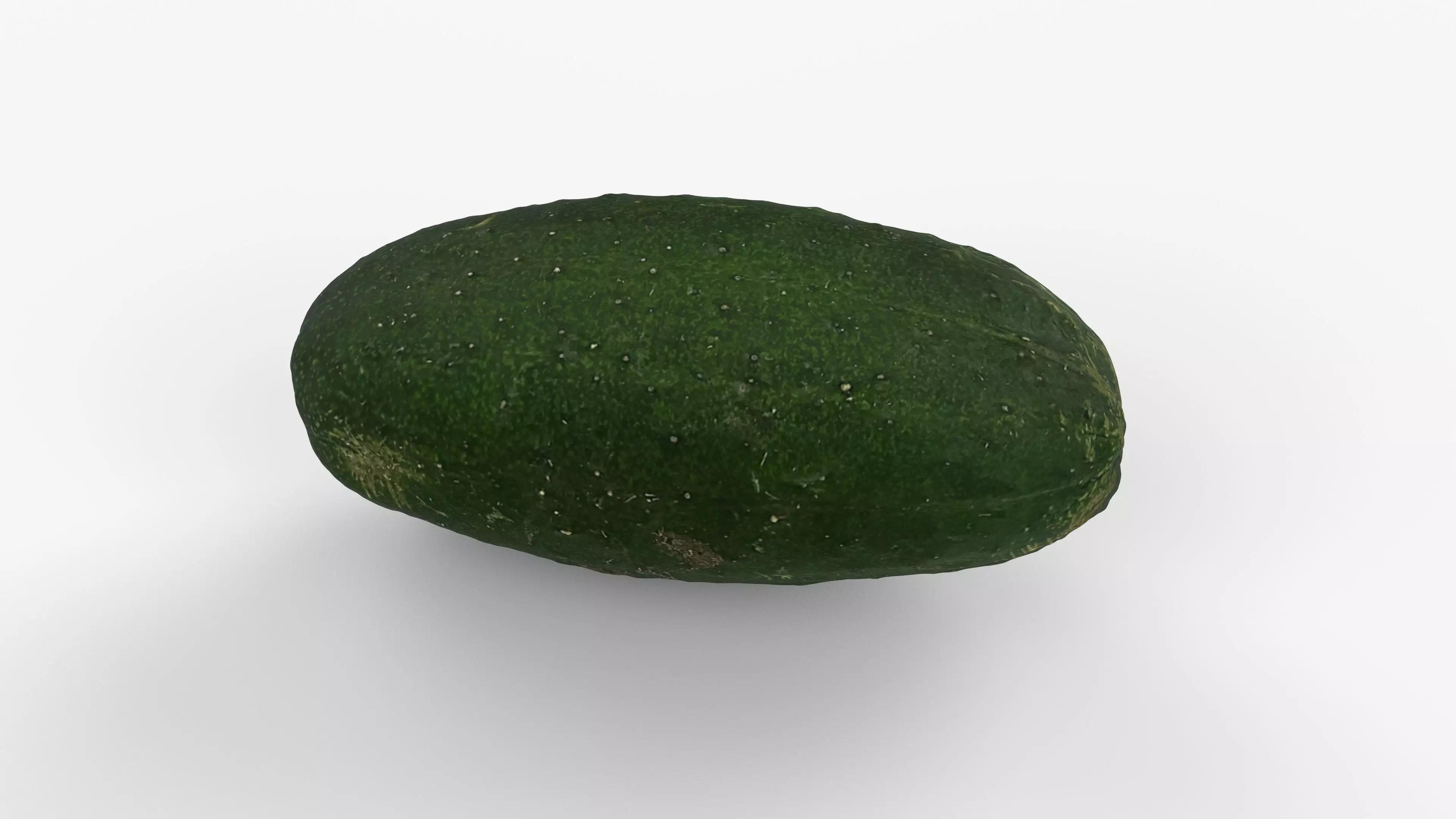 Photorealistic 3D scan of cucumber - Fresh Whole Vegetable Low-poly 3D model_8
