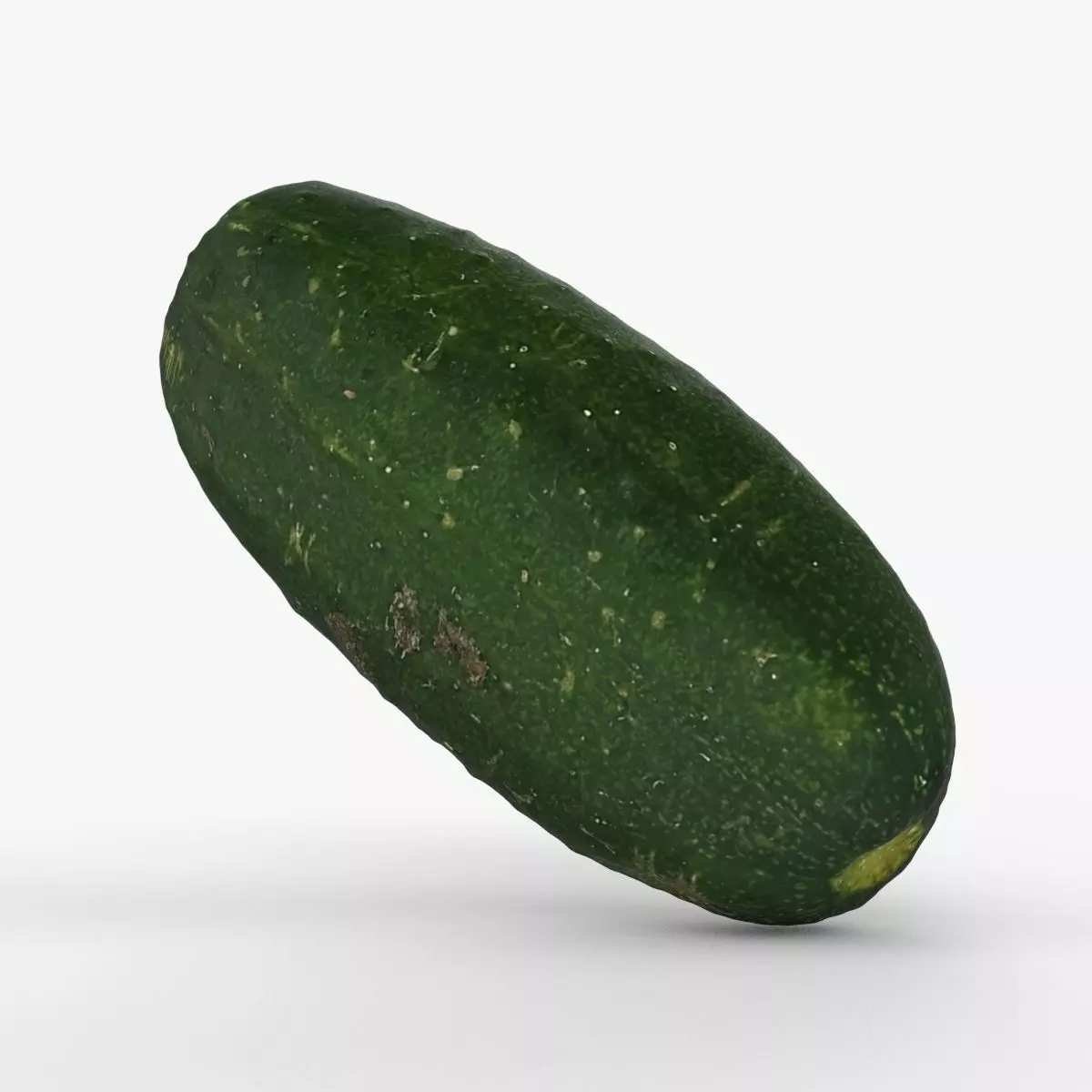 Photorealistic 3D scan of cucumber - Fresh Whole Vegetable Low-poly 3D model_0