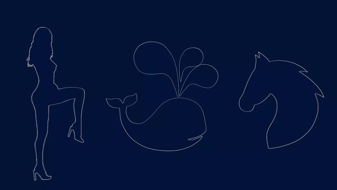 Modern Decorative Mirror Set 2 3D model_3