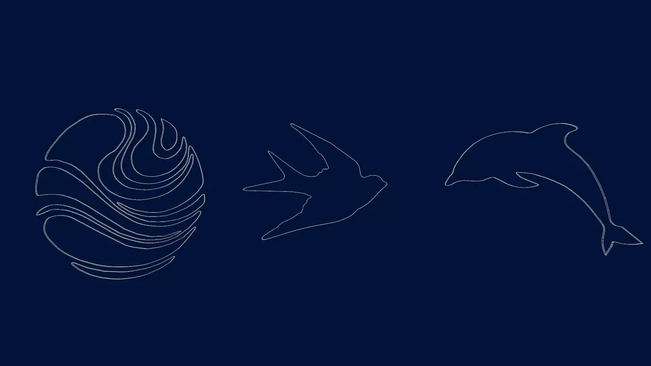 Modern Decorative Mirror Set 2 3D model_2