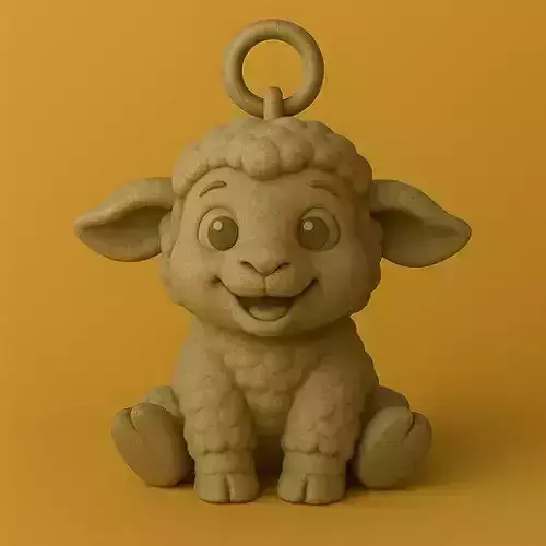 Sheep Keychain