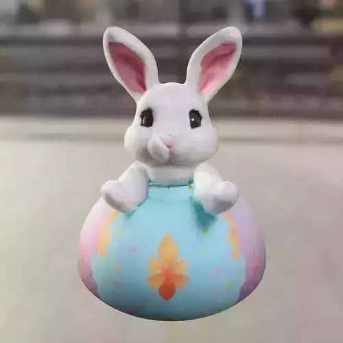 Cute Easter Bunny Plush 