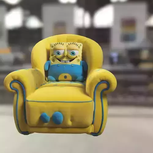Cartoon Sponge Themed Armchair