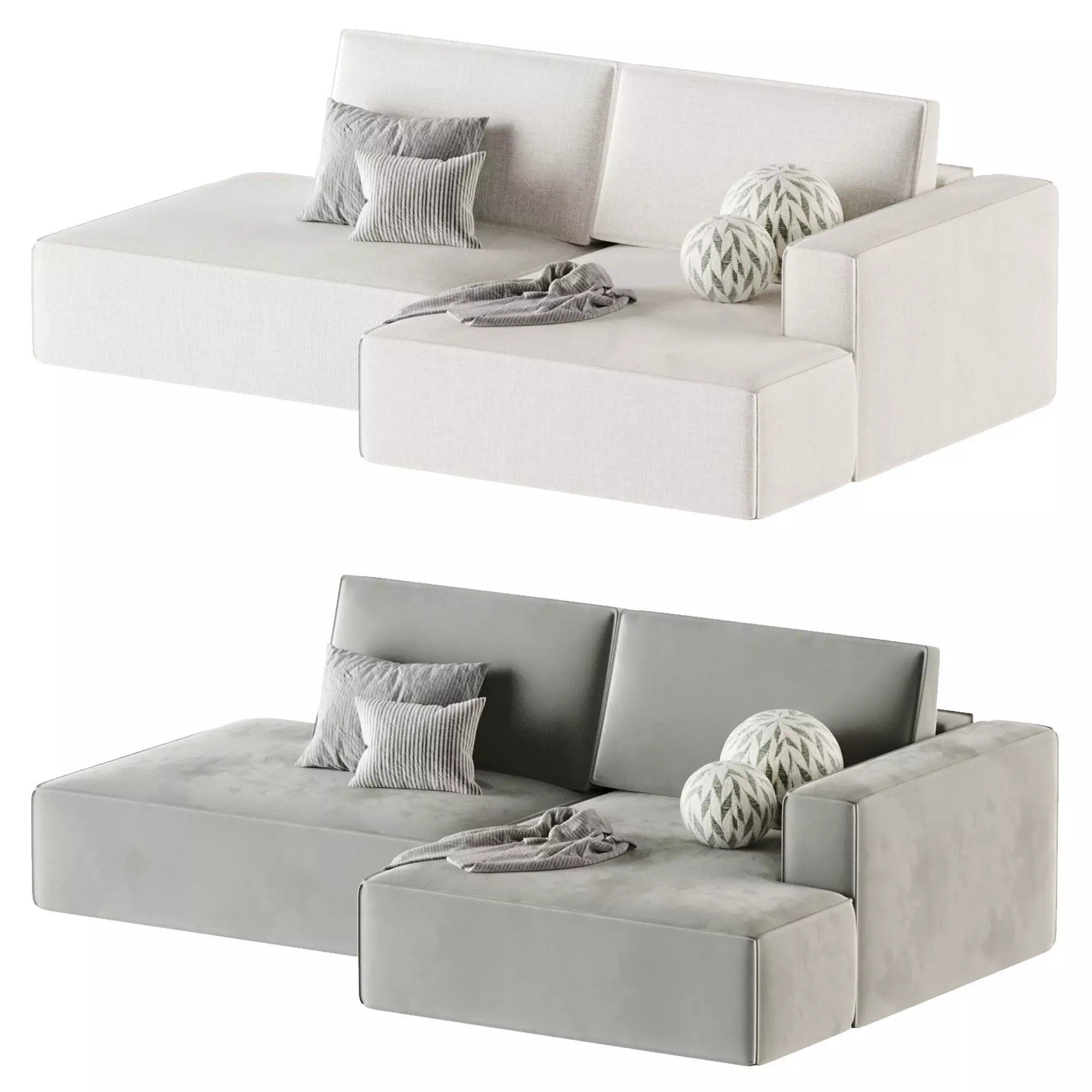 Modular sofa Eten 7 3D model_2