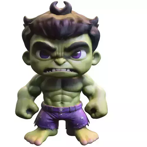 Chibi Hulk Inspired Hero