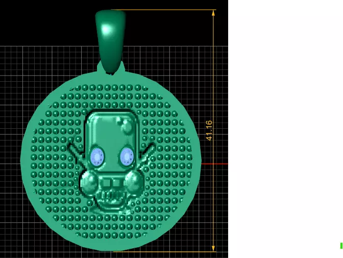 robot pendant 3D printable model 3D print model_3