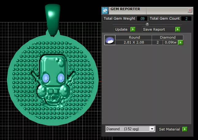 robot pendant 3D printable model 3D print model_4