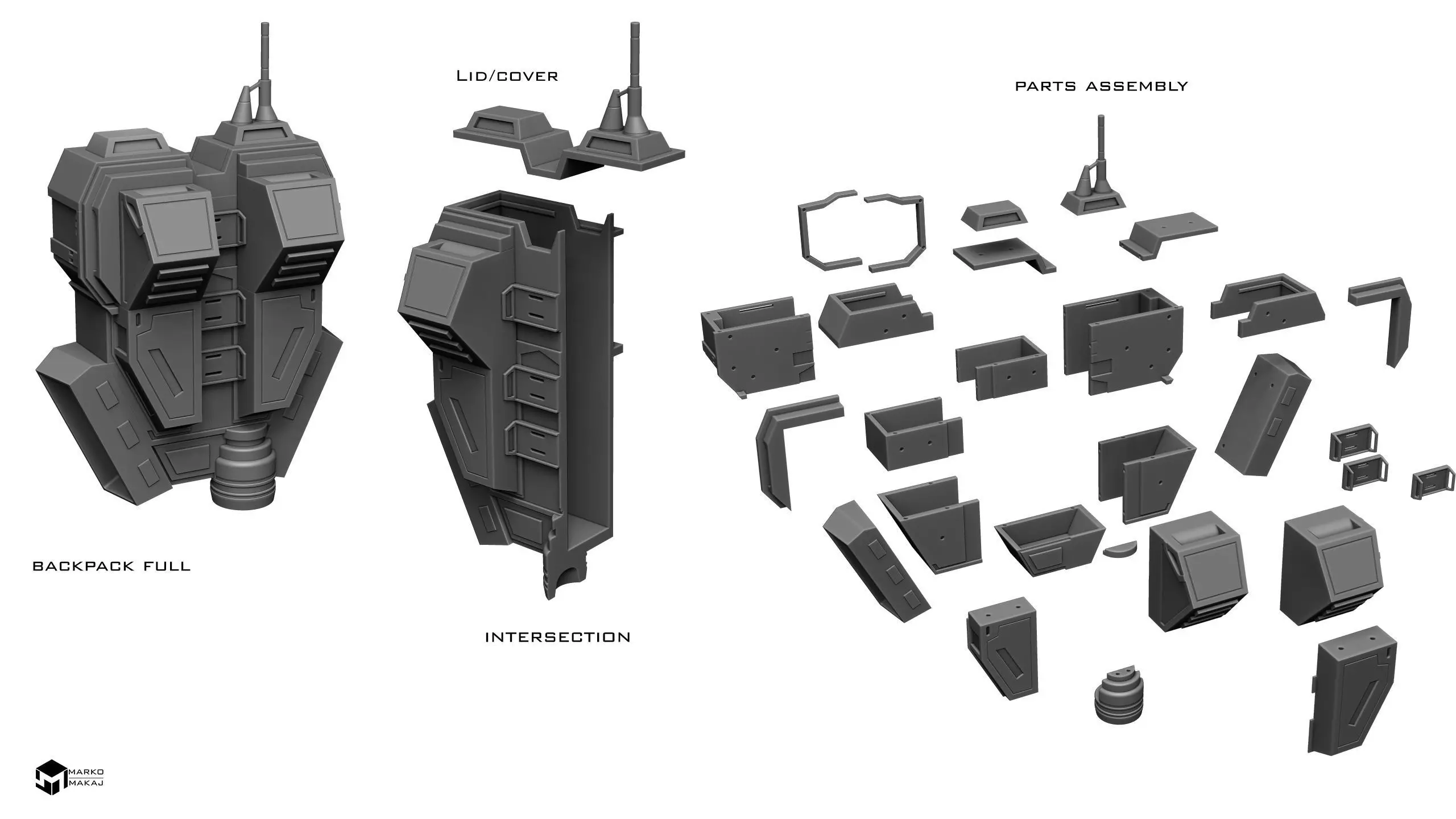 Havoc squad Jace Malcom armor 3D print model_3