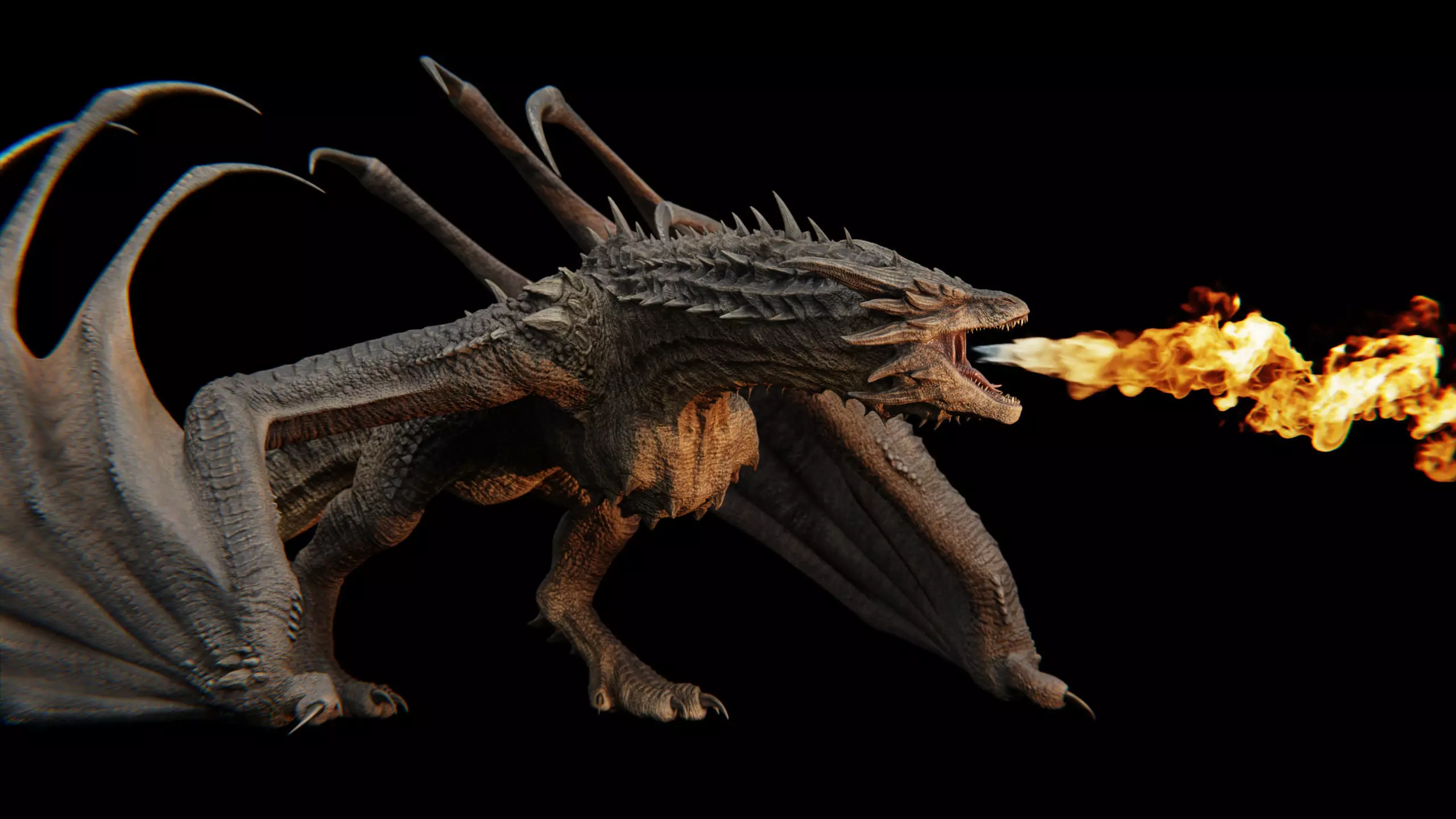 High-Quality 3D Dragons 3D Model Collection_6