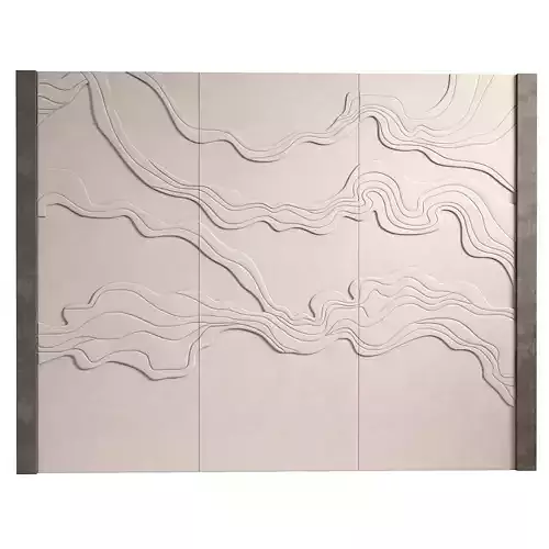 Decorativ panel wave 34