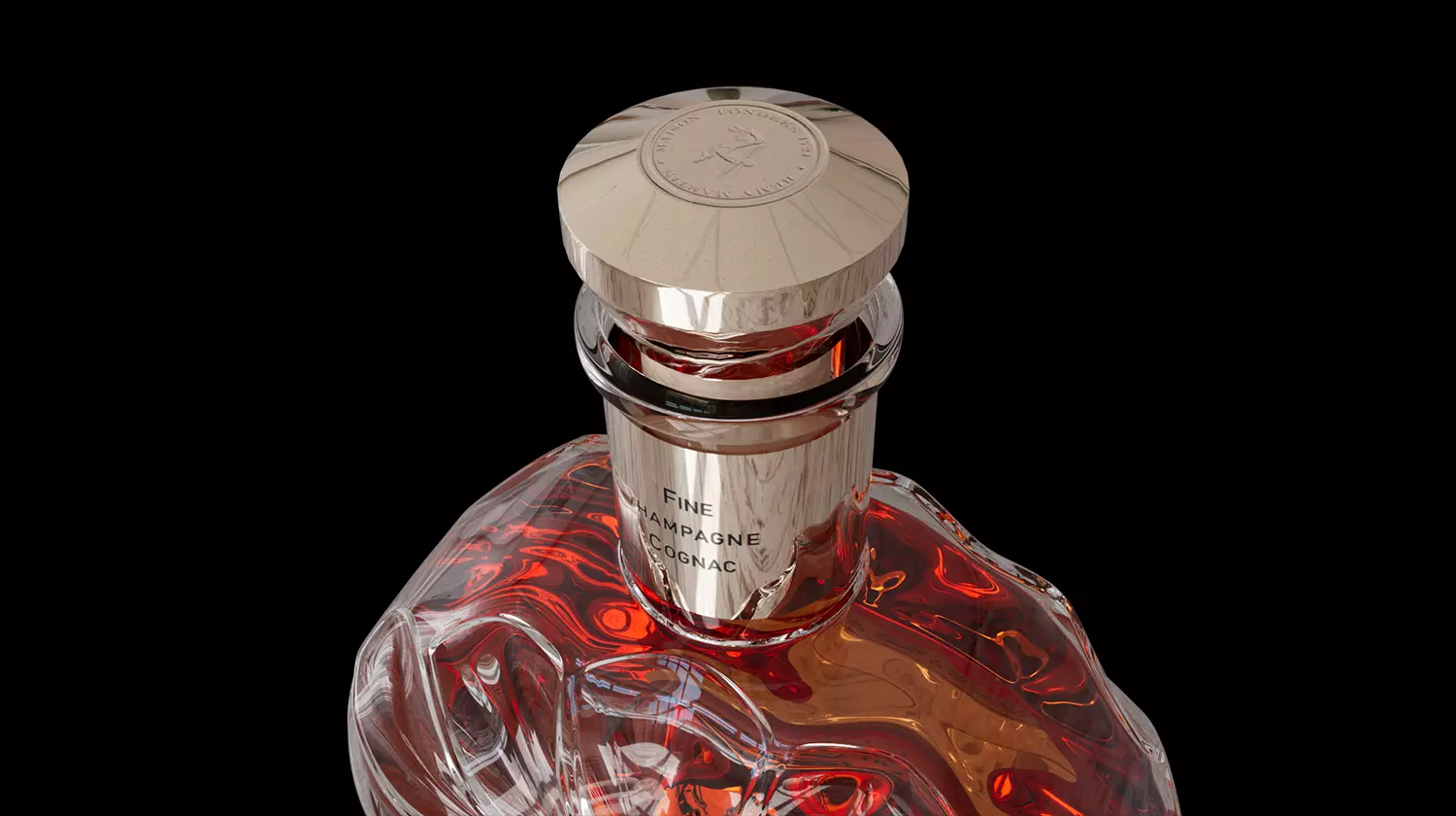 004 - Cognac Bottle 3D Model 3D model_3