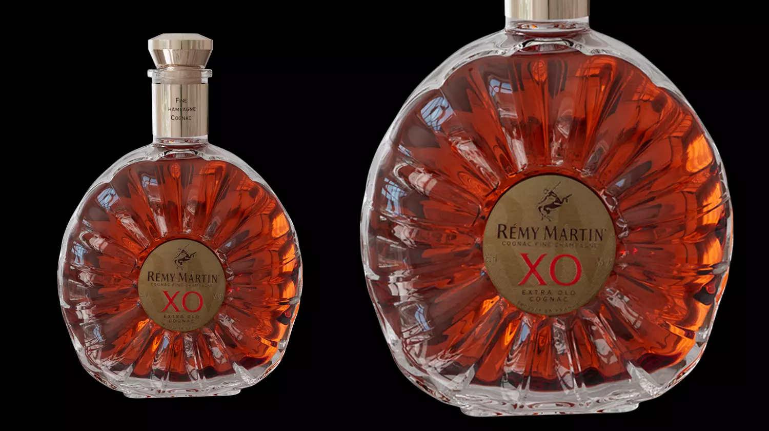 004 - Cognac Bottle 3D Model 3D model_1