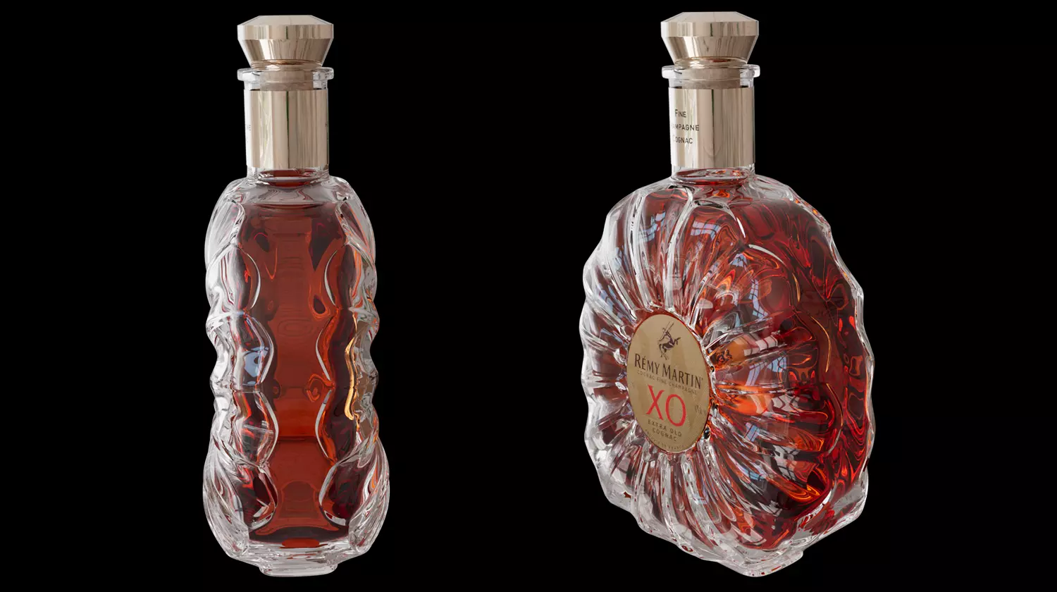 004 - Cognac Bottle 3D Model 3D model_2