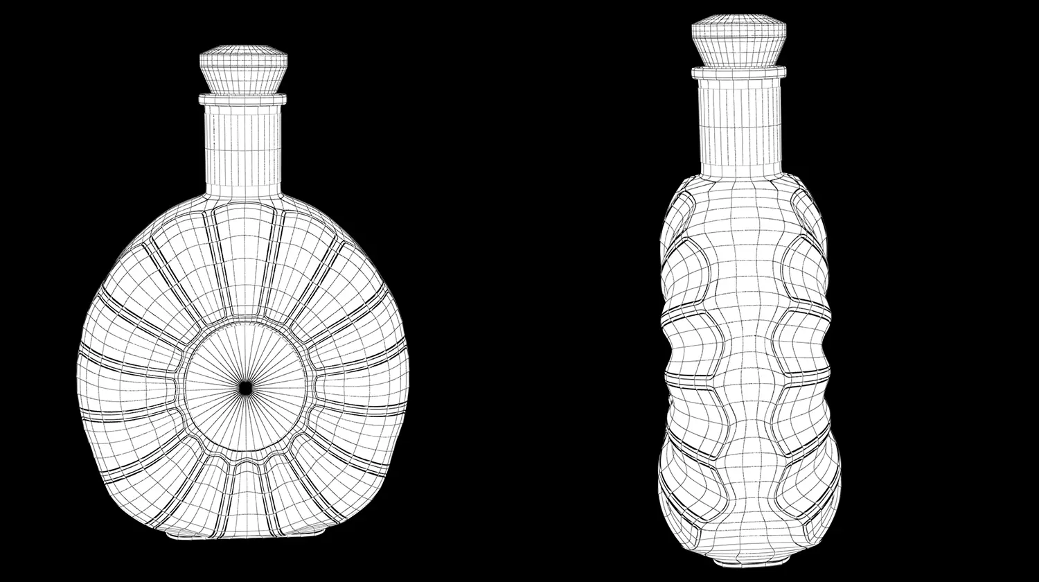 004 - Cognac Bottle 3D Model 3D model_5