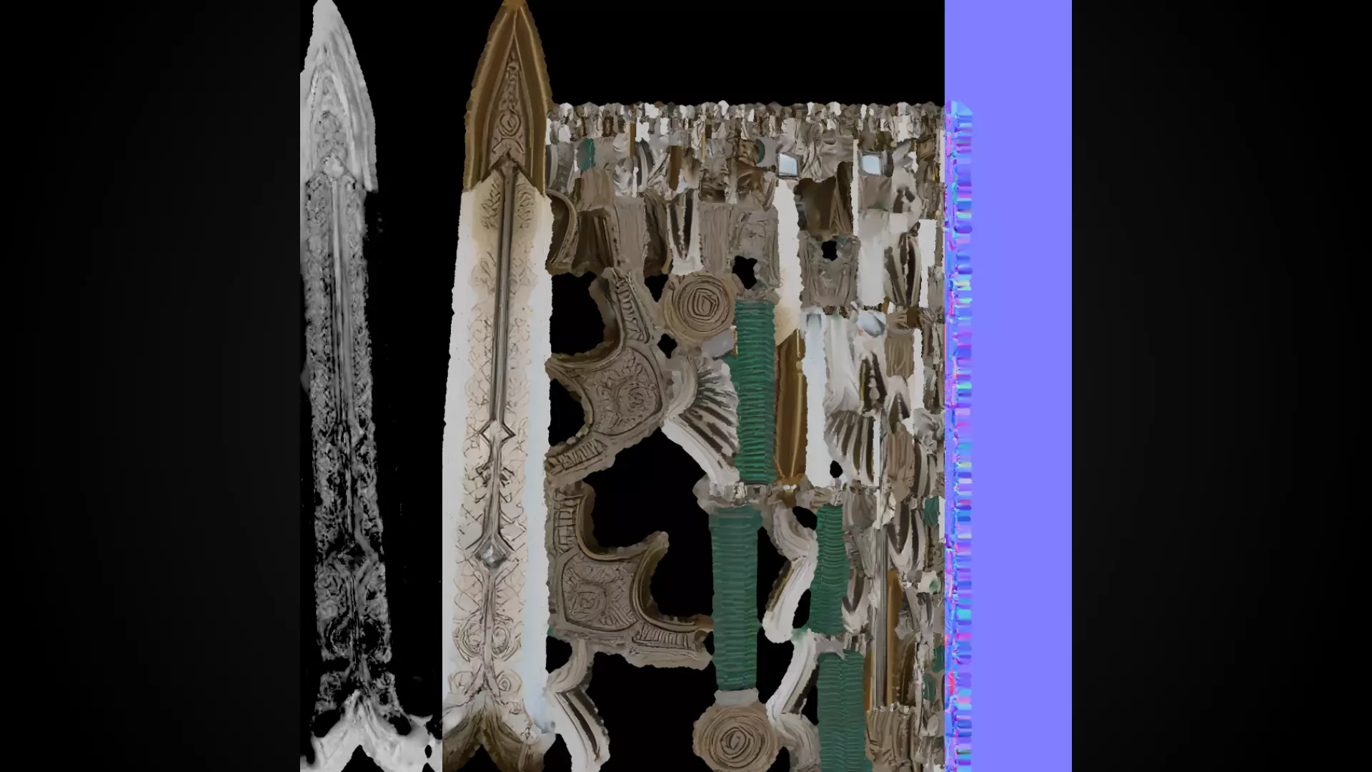 Stylized Rohan Sword - Winged Honor - Game Ready 3D model_8