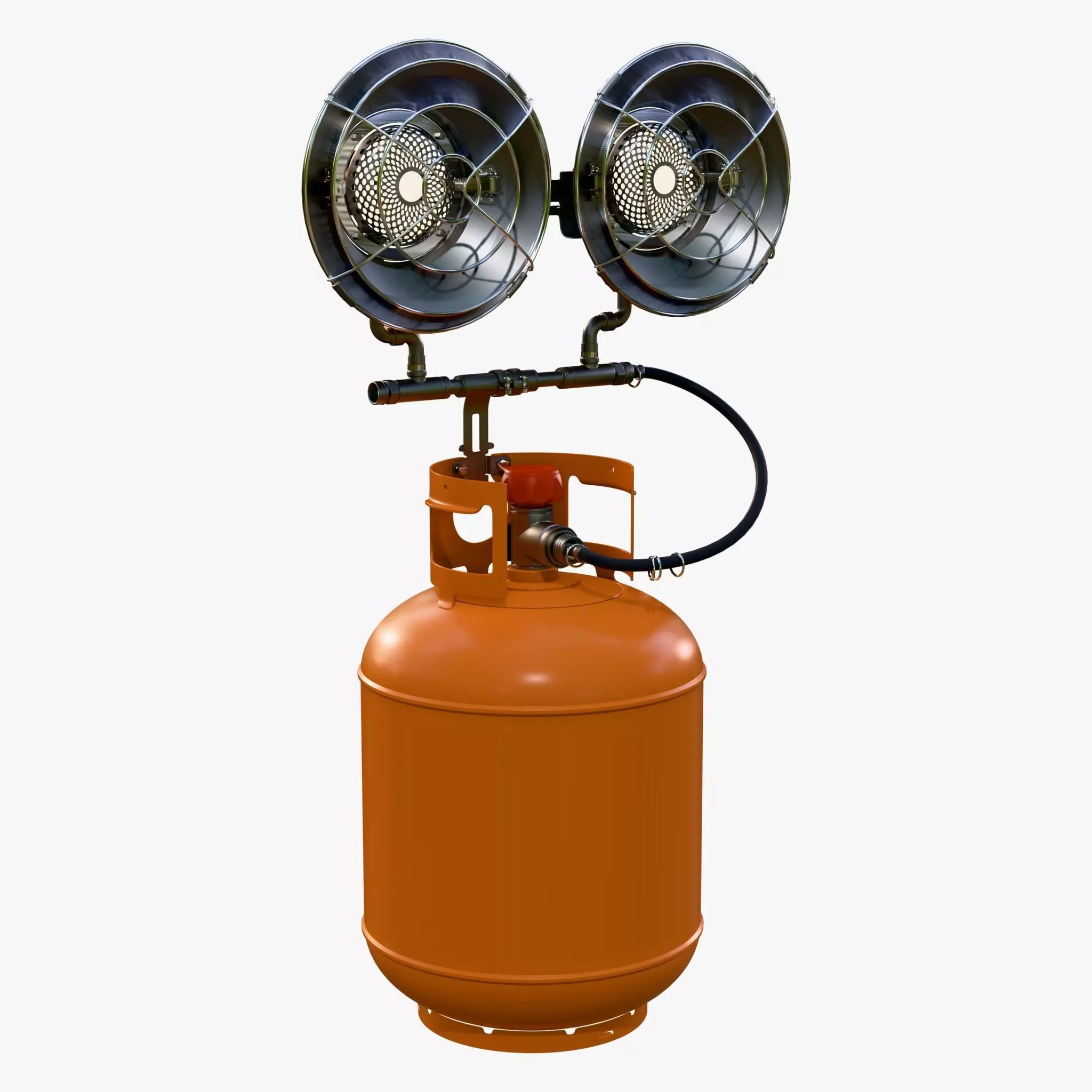 Infrared Gas Heater with Dual Burners M1 3D model_2