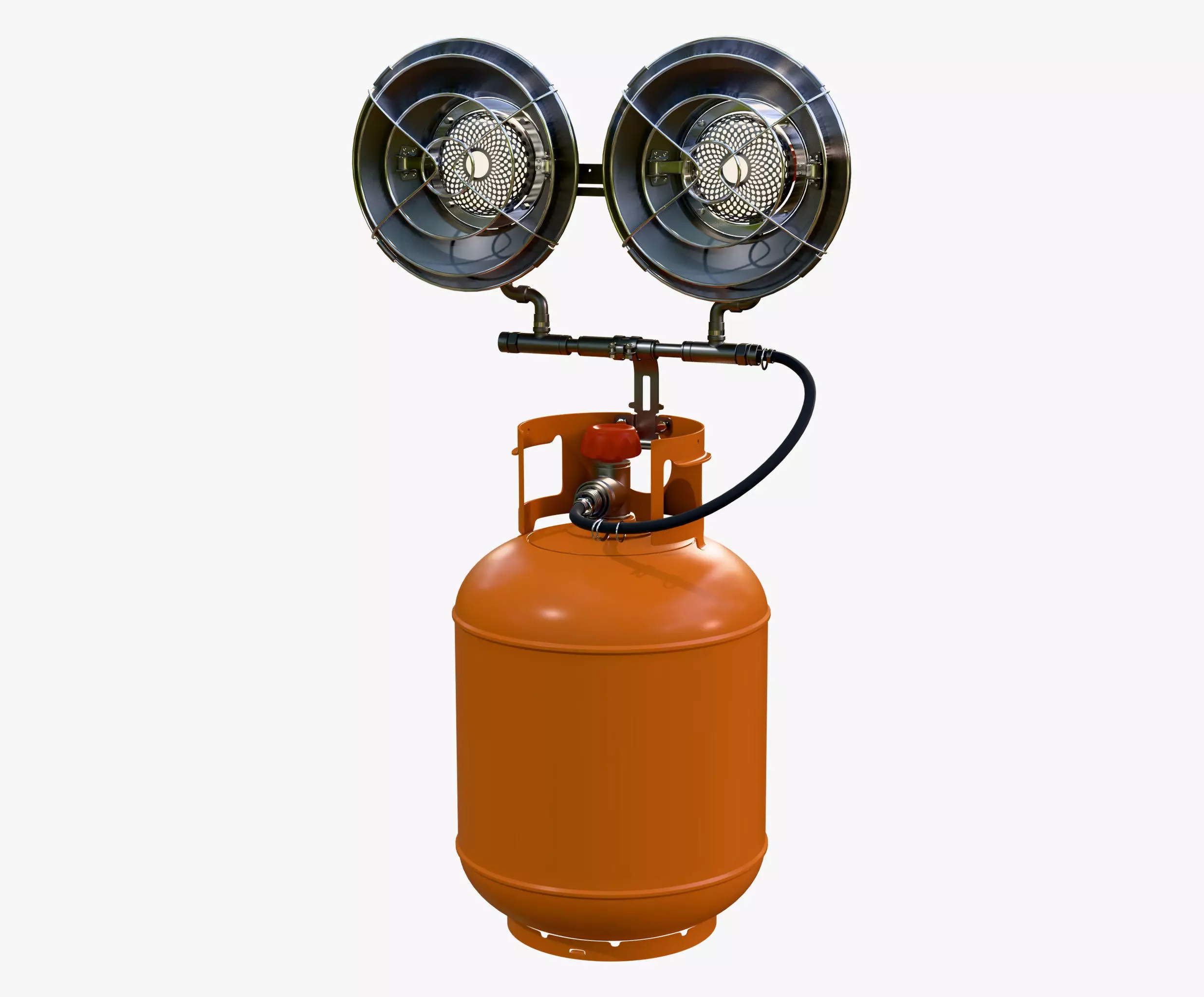 Infrared Gas Heater with Dual Burners M1 3D model_0