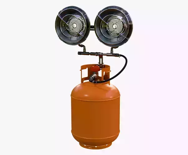 Infrared Gas Heater with Dual Burners M1 3D model
