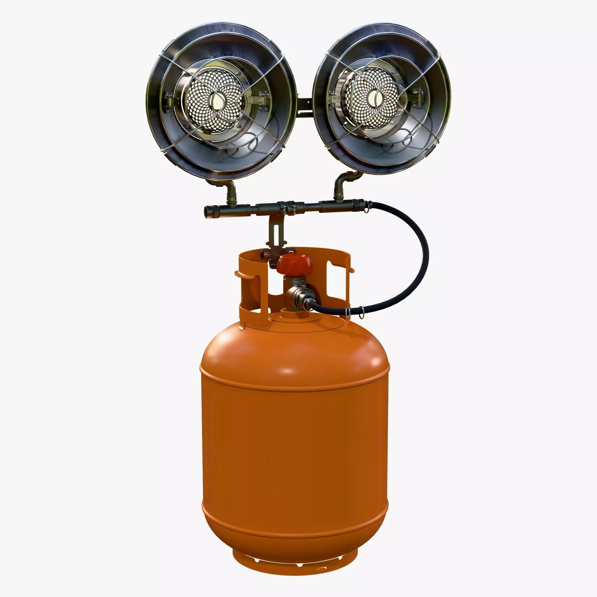 Infrared Gas Heater with Dual Burners M1 3D model_3